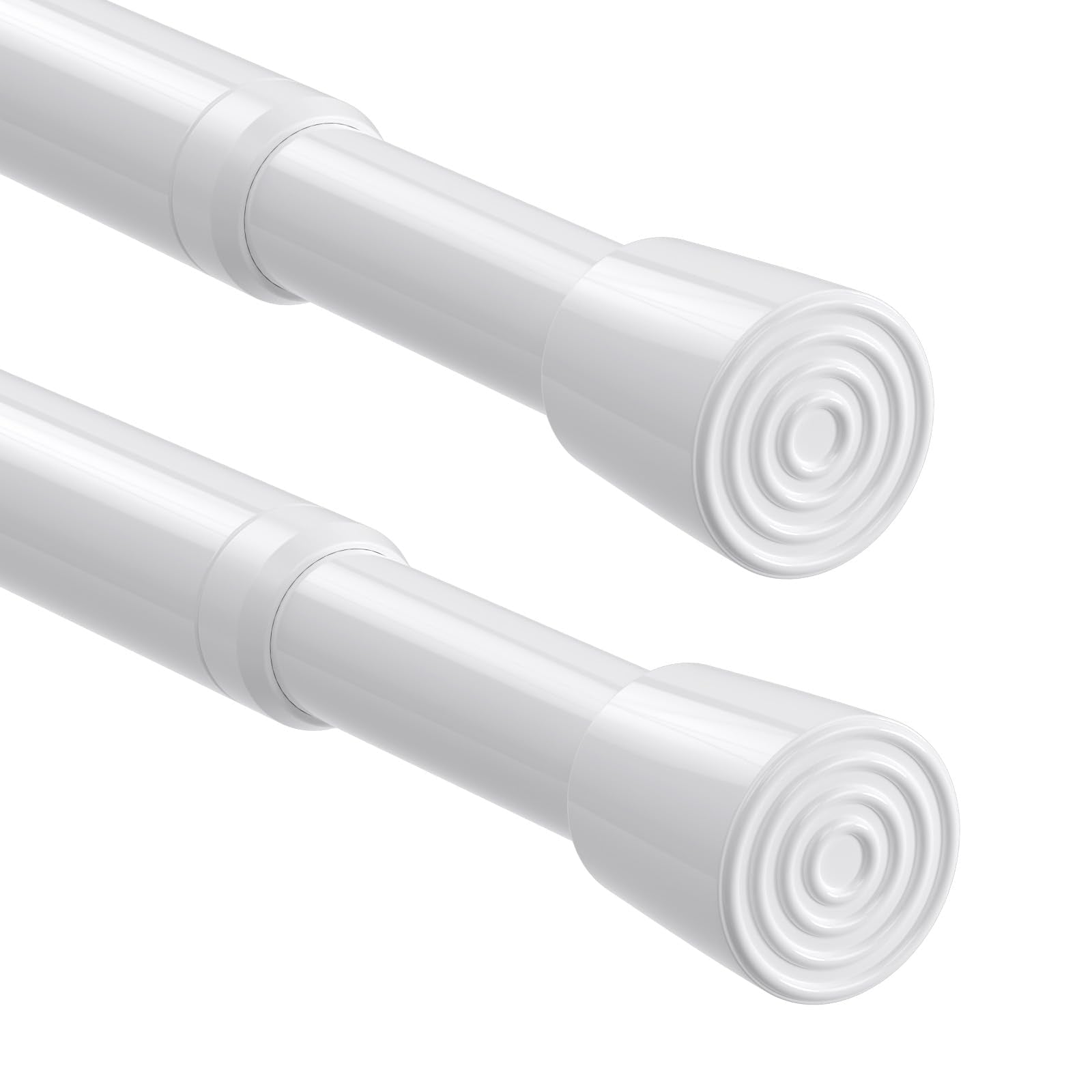 Tension Rod 80-150cm | White No-Drill Extendable 2-Pack