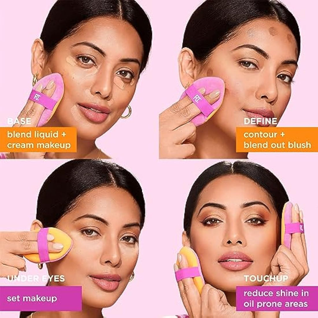 Real Techniques Miracle 2-In-1 Powder Puff | Dual-Sided Makeup Sponge