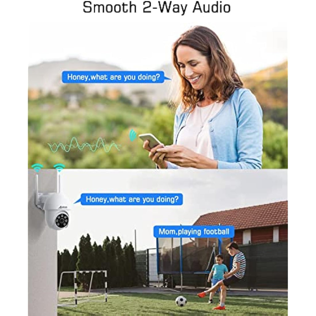 ANRAN 5MP Outdoor Security Camera | 360° Auto Tracking WiFi CCTV – P3 Max