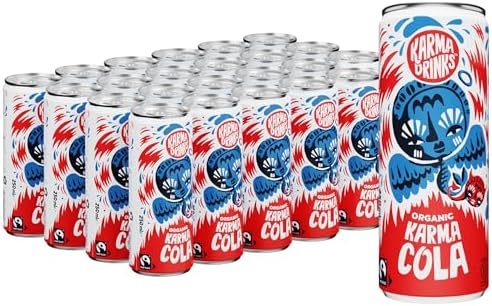 Karma Drinks Organic Karma Cola – Fairtrade Vegan Soft Drink (24 x 250ml)