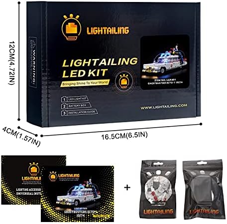Lightailing LED Light Kit for Lego 10274 Ghostbusters ECTO-1 Model