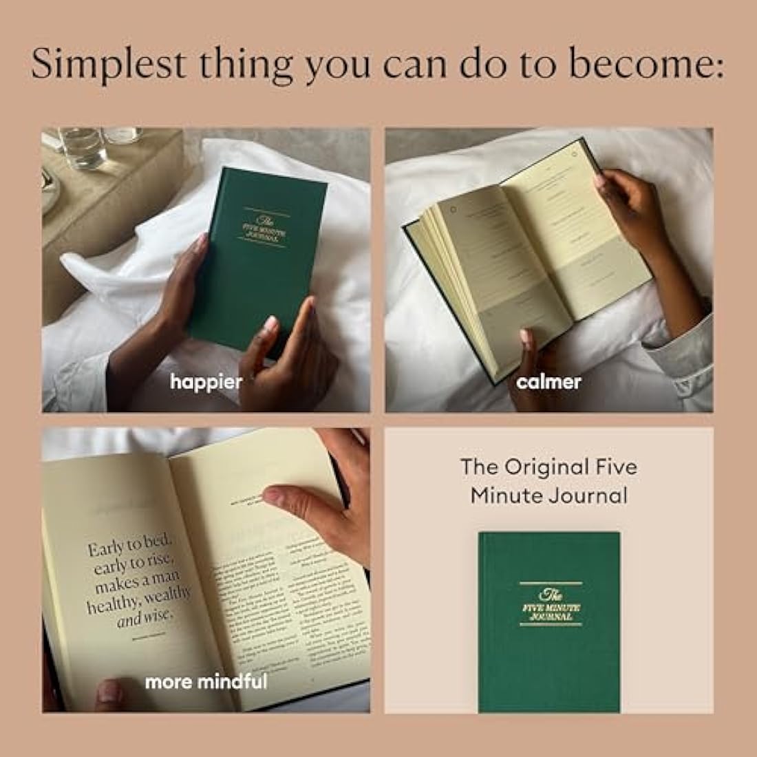 Intelligent Change Five Minute Journal | Undated Daily Gratitude Planner