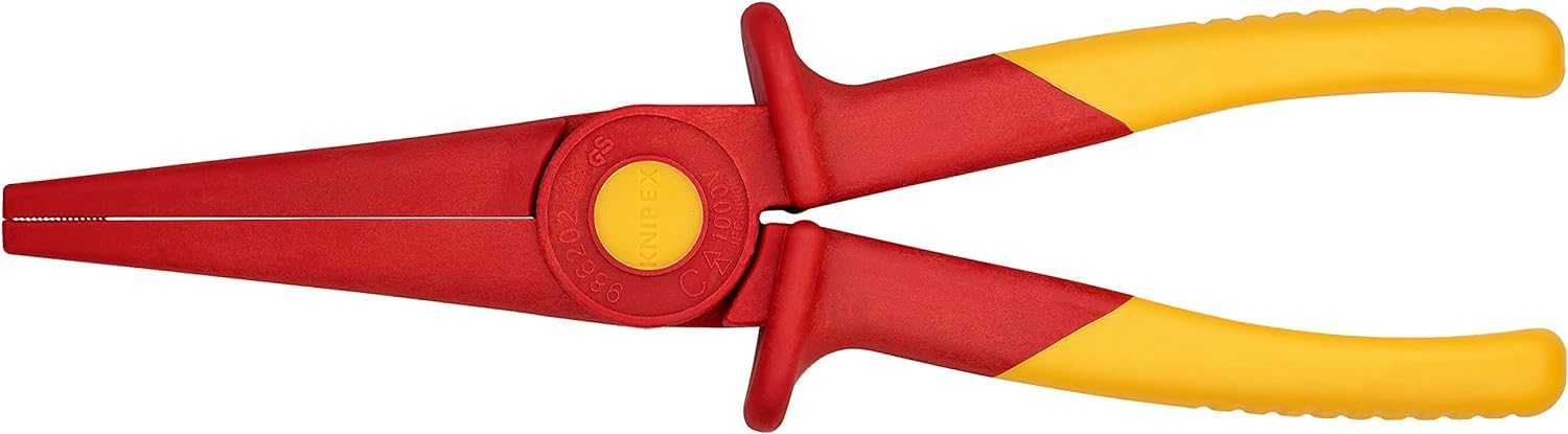 KNIPEX 98 62 02 Snipe Nose Pliers | Insulated Plastic – 220 mm