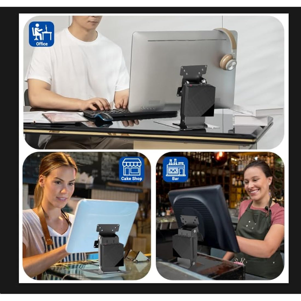 Wearson VESA Monitor Stand – Metal Folding Desk Mount for 7-17 Inch PC