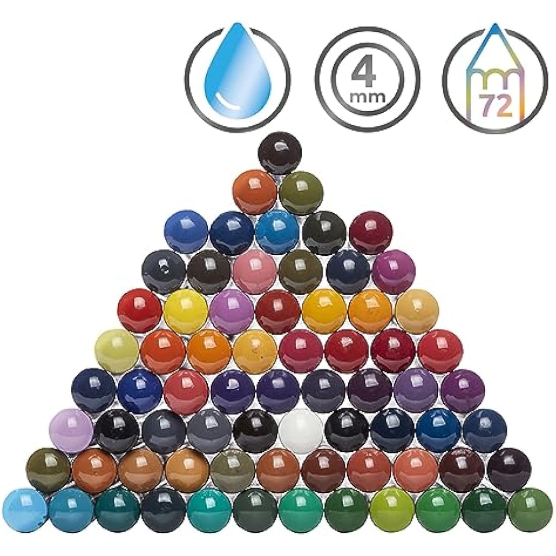 Derwent Inktense Permanent Watercolour Pencils - 72 Set in Wooden Box