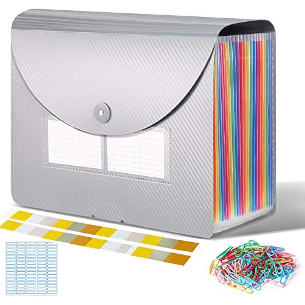 Expanding File Organiser | 24 Pockets A4 Document Folder