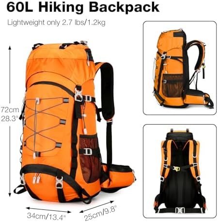 Outplea 60L Hiking Backpack | Waterproof Trekking & Camping Bag