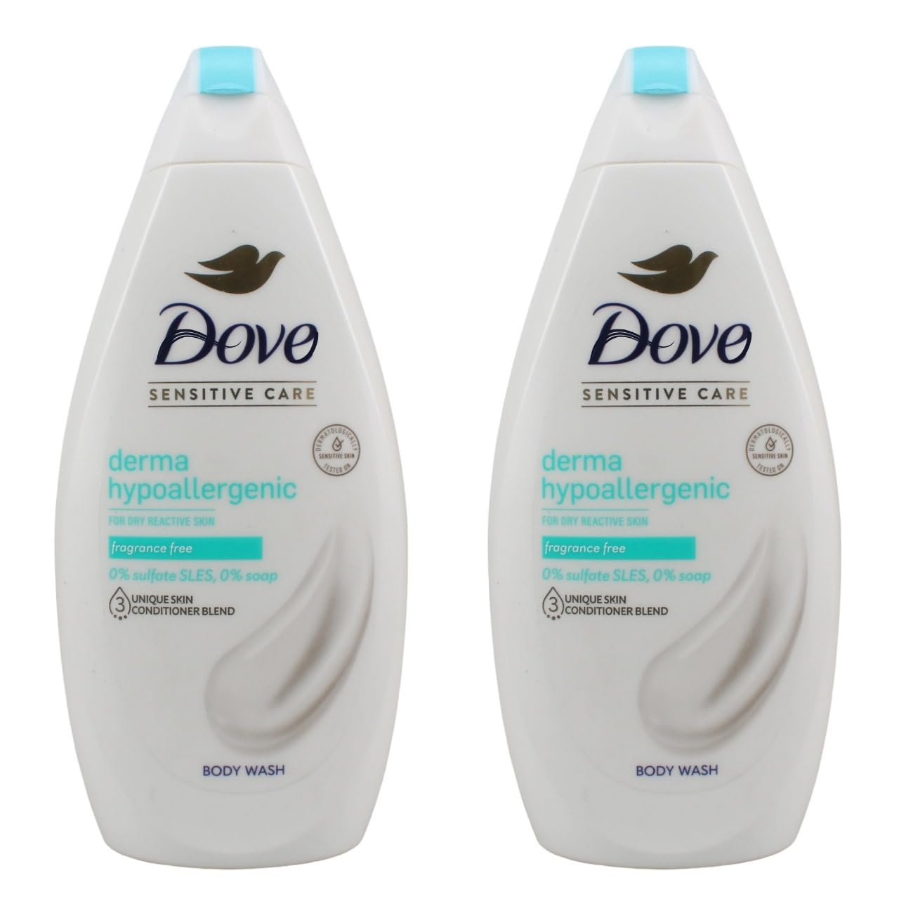 Sensitive Skin Body Wash – Hypoallergenic & Sulfate-Free 2-Pack