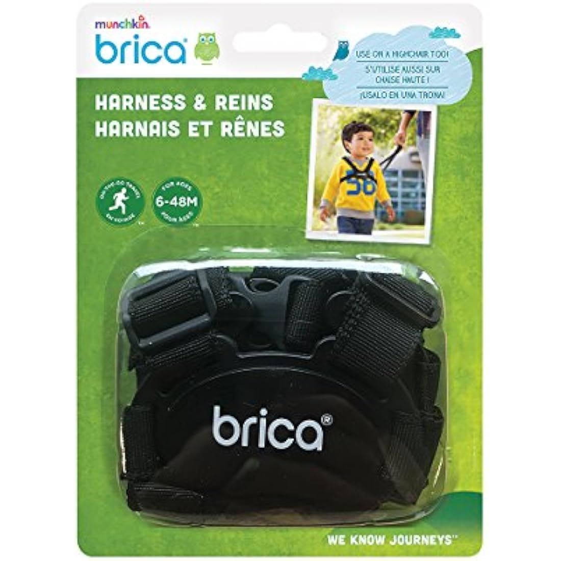 Munchkin Stay Close Baby Safety Harness & Walking Reins – Black