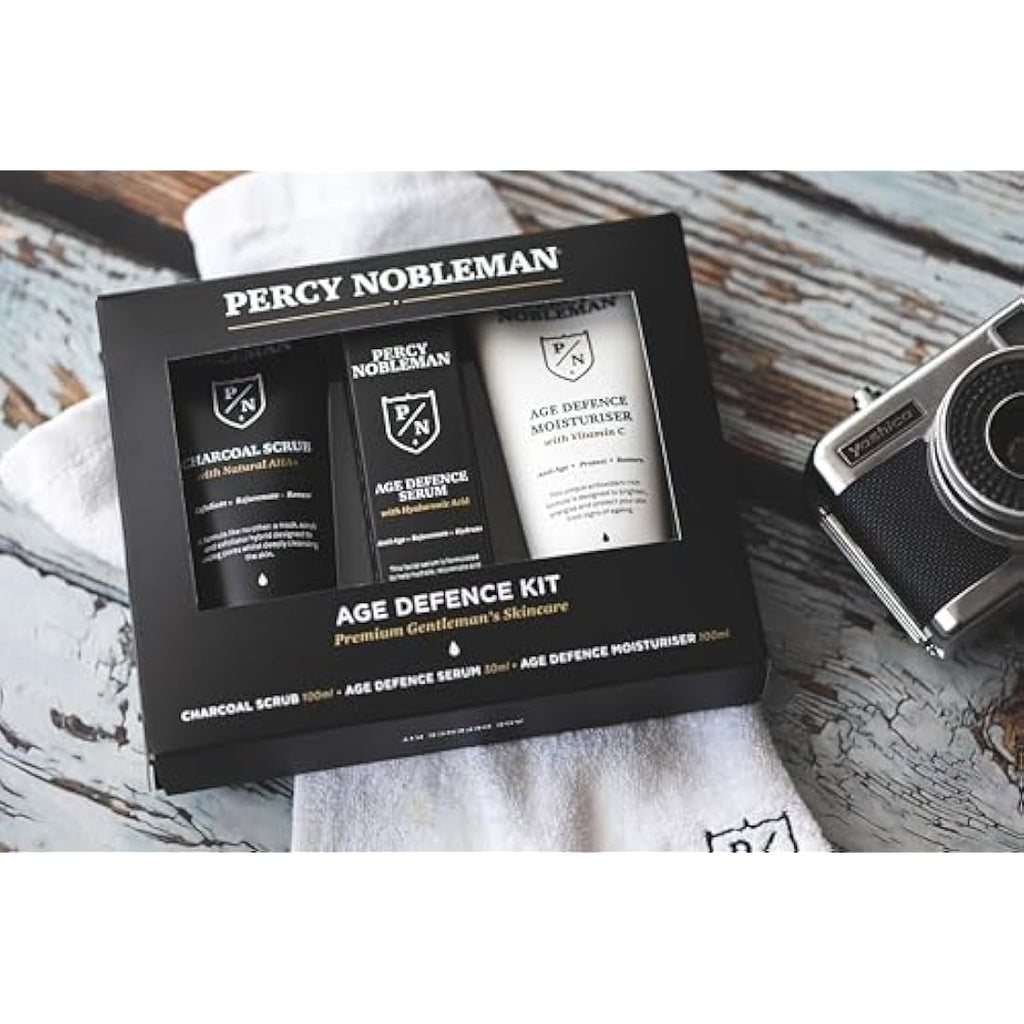 Percy Nobleman Age Defence Kit – 3-Step Men's Skincare Gift Set
