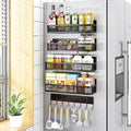 Aufworld Magnetic Spice Rack for Refrigerator – 5 Pack Fridge Organizer
