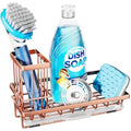 Consumest Kitchen Sink Caddy – 304 Stainless Steel Sponge Holder, Rose Gold