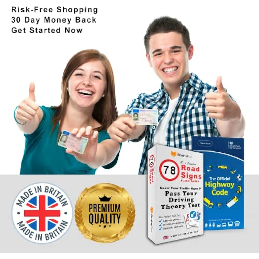 Jolof Store UK Driving Theory Test Kit: Highway Code & 78 Flash Cards