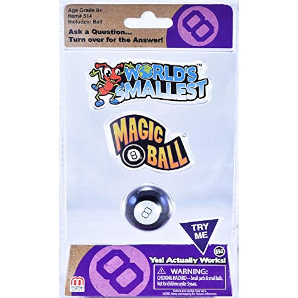 World's Smallest Magic 8 Ball – Miniature Retro Fortune Teller Toy