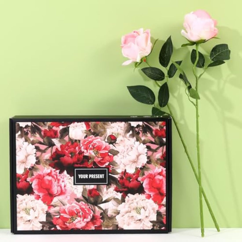 Cloudecor 15Pcs Pink Velvet Artificial Roses – 19.7" Long Stem Silk Flowers