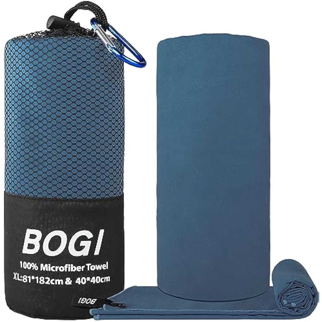 BOGI Microfibre Quick Dry Travel Towel – Ultra Absorbent Gym & Beach Towel