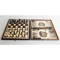 3-in-1 Wooden Chess, Backgammon & Checkers Set – 35cm Handcrafted