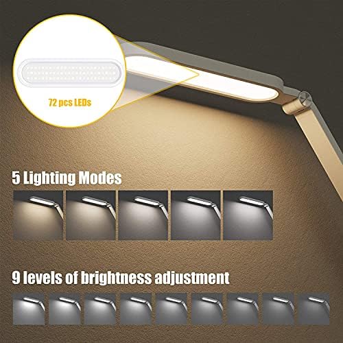 LED Desk Lamp – Eye-Caring Dimmable Table Lamp with USB Port