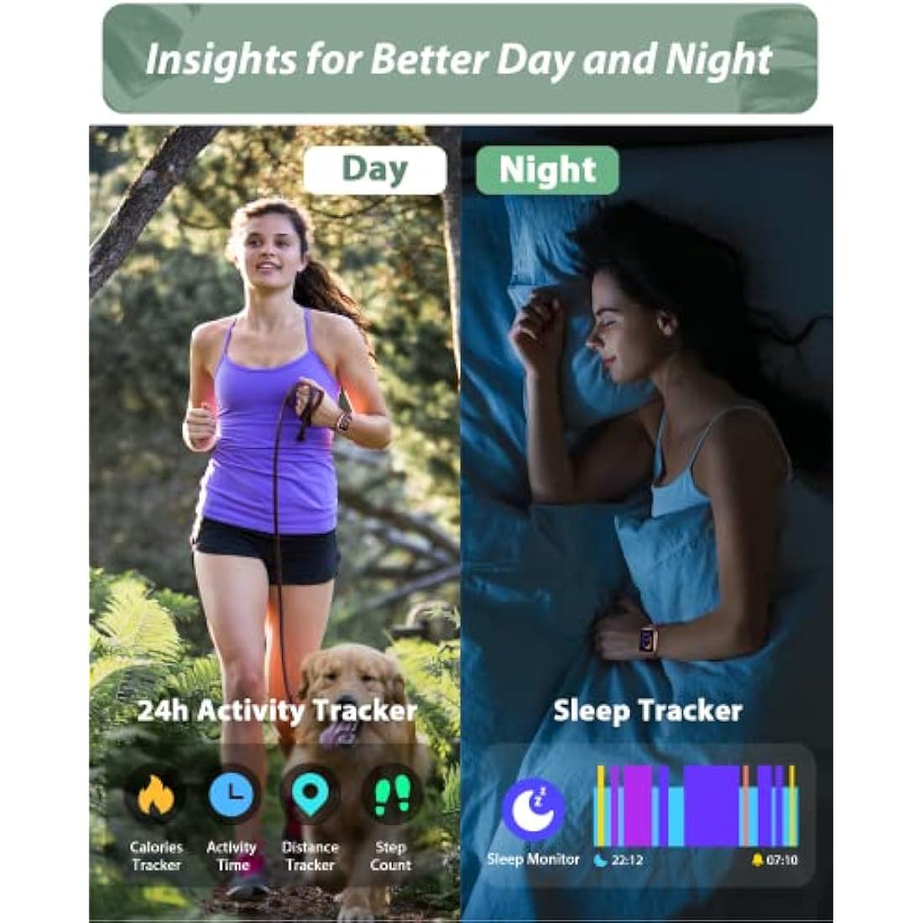 Smart Watch with Alexa & Bluetooth Call - 1.8" Fitness Tracker