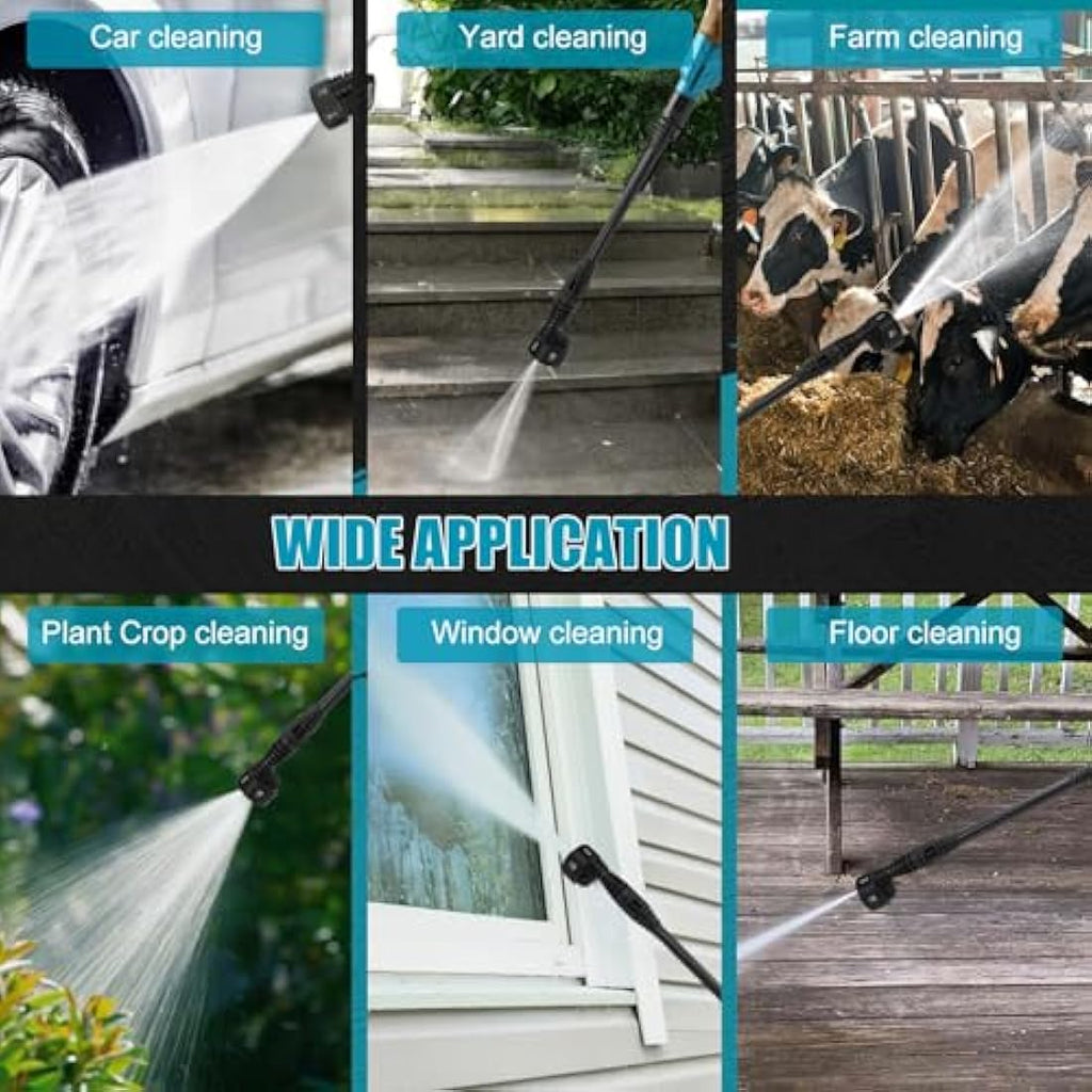 Cordless Pressure Washer | 21V Portable Jet Wash with 2 Batteries