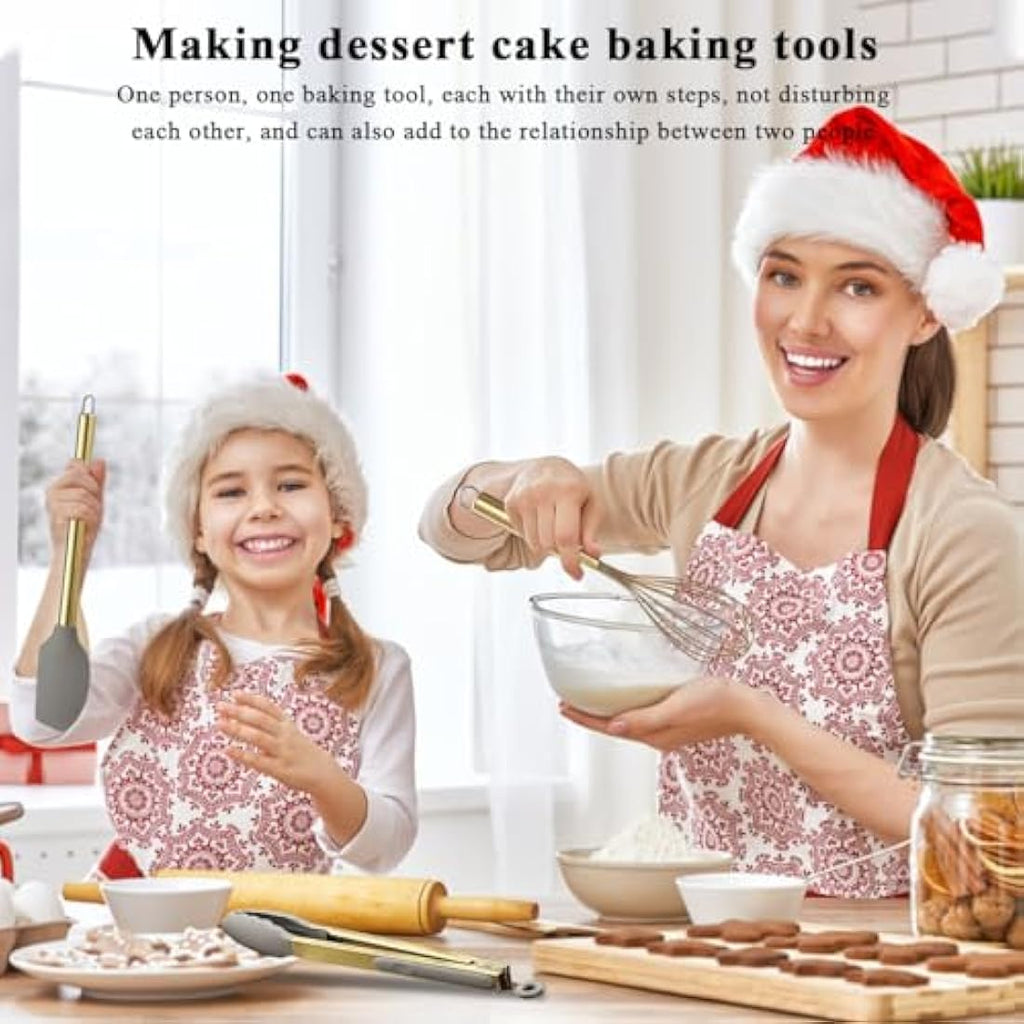Gold Kitchen Utensils Set – 38pc Silicone & Stainless Steel