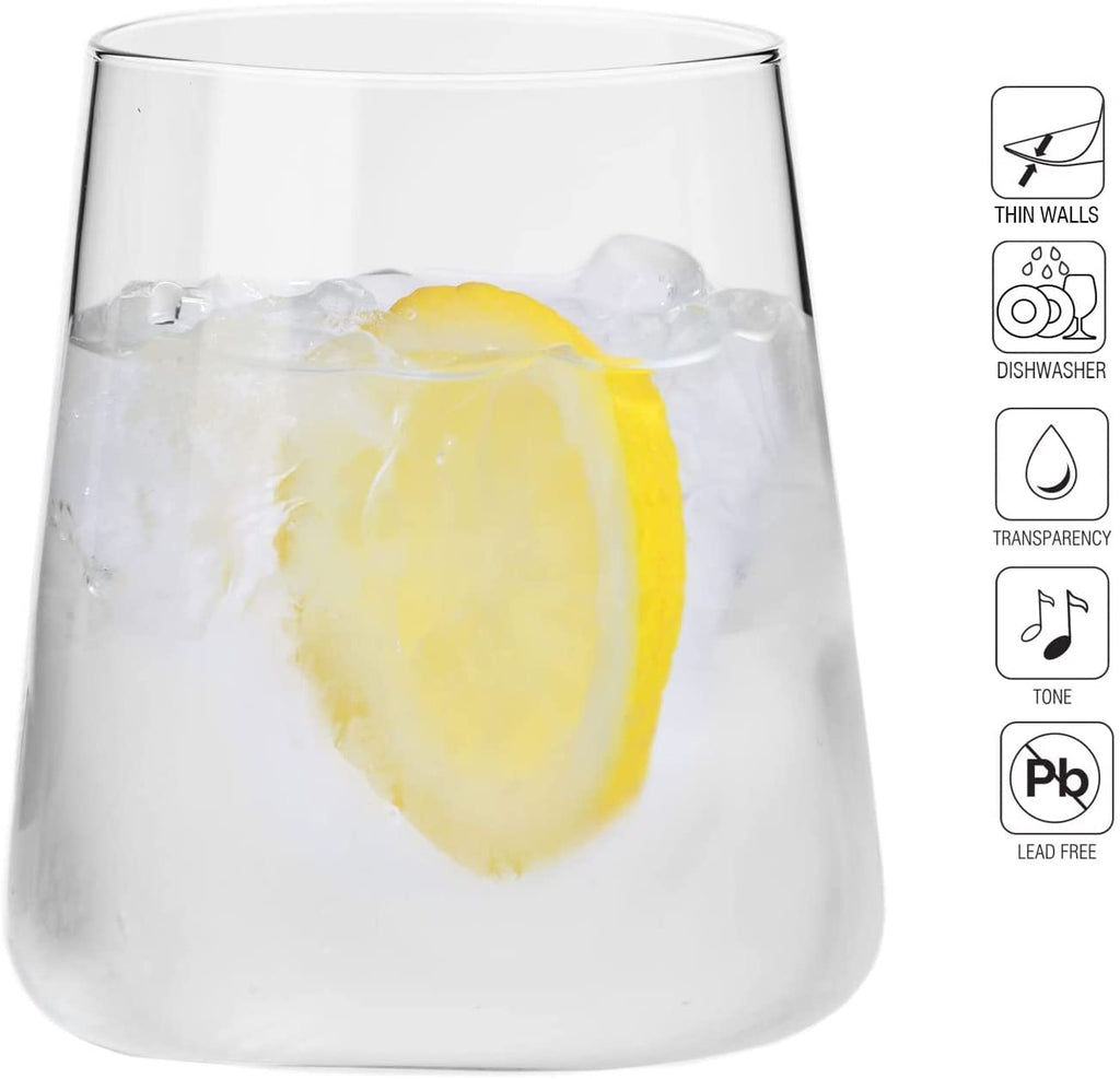Krosno Avant-Garde Tumbler Drinking Glasses - 430ml Set of 12