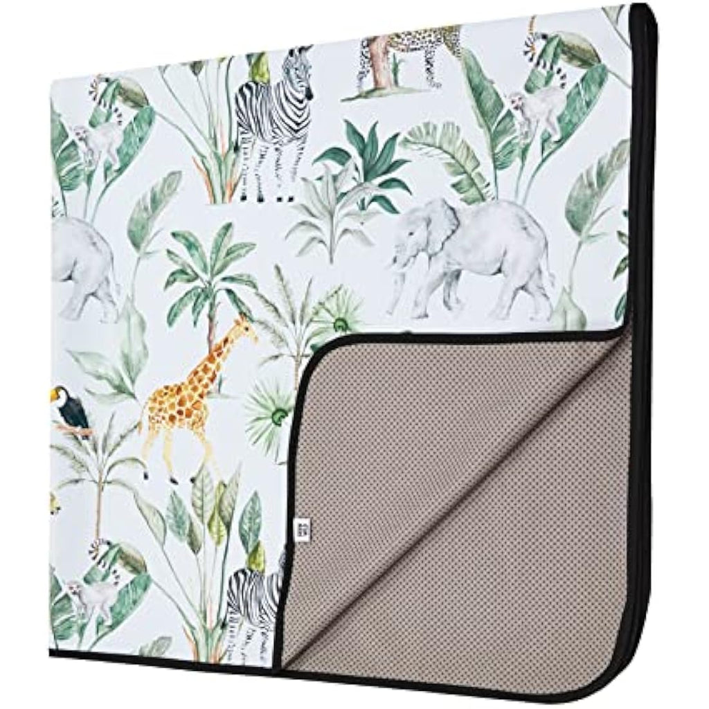 Baby Splash Mat – Waterproof Non-Slip Tropical Jungle