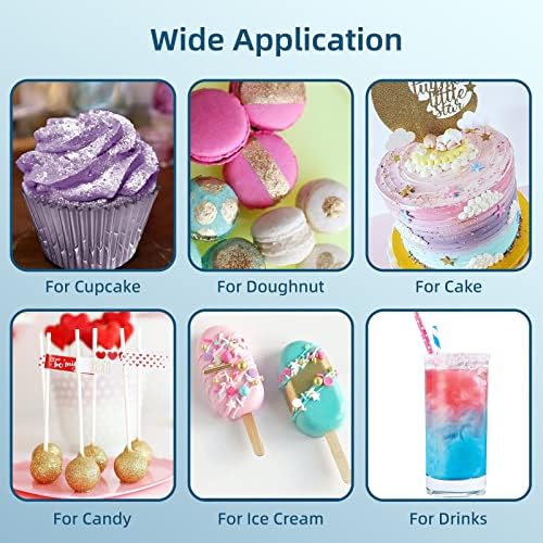 Edible Luster Dust Set | 12 Metallic Shimmer Colors for Cakes