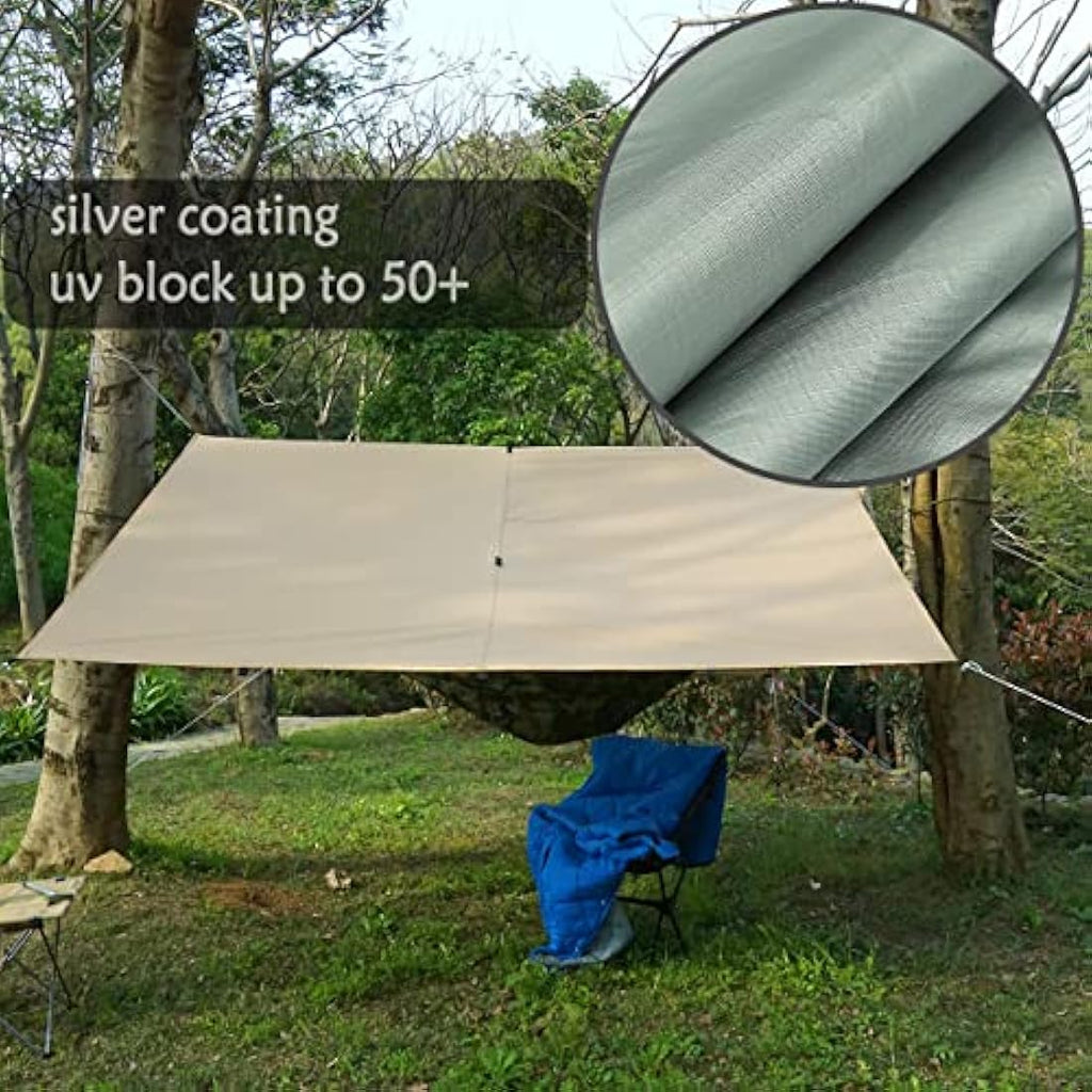 4x4m Camping Tarp | Waterproof UV Protection Hammock Shelter