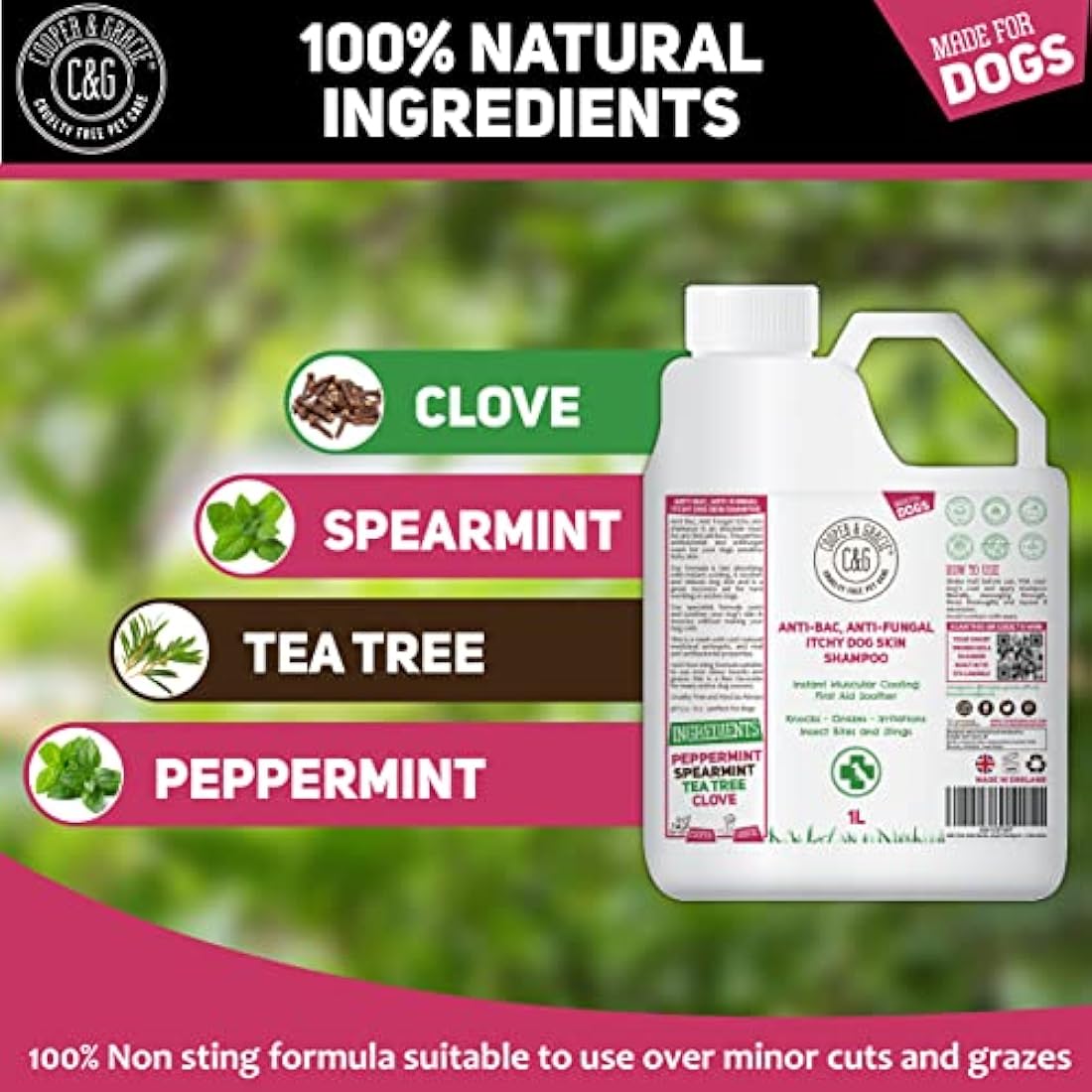 Jolof Store Natural Medicated Dog Shampoo for Itchy Skin – Antifungal