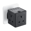 Jolof Store 3-Way Multi Plug Adapter with 4 USB Ports – 3250W UK Plug