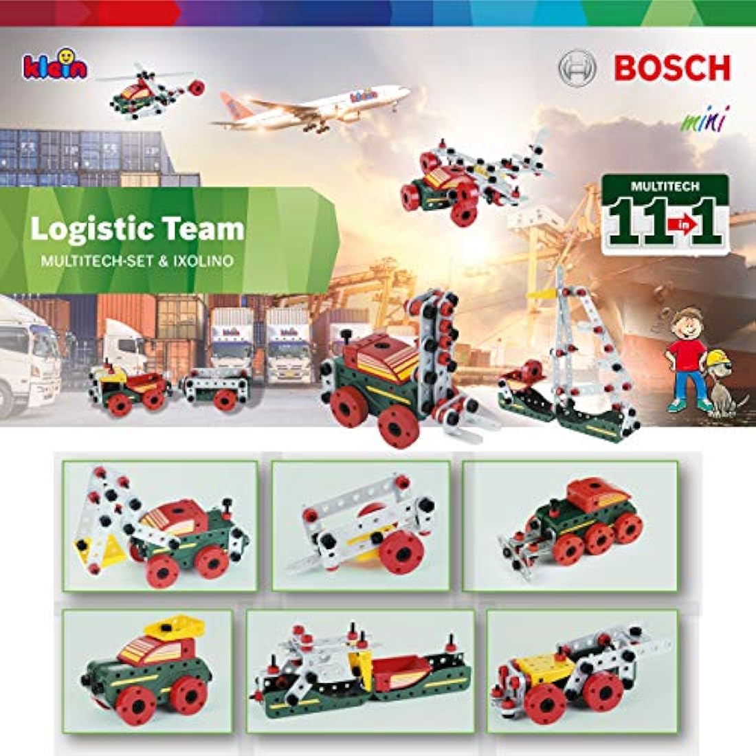 Theo Klein Bosch Multi-Tech Construction Set with Ixolino Toy Drill