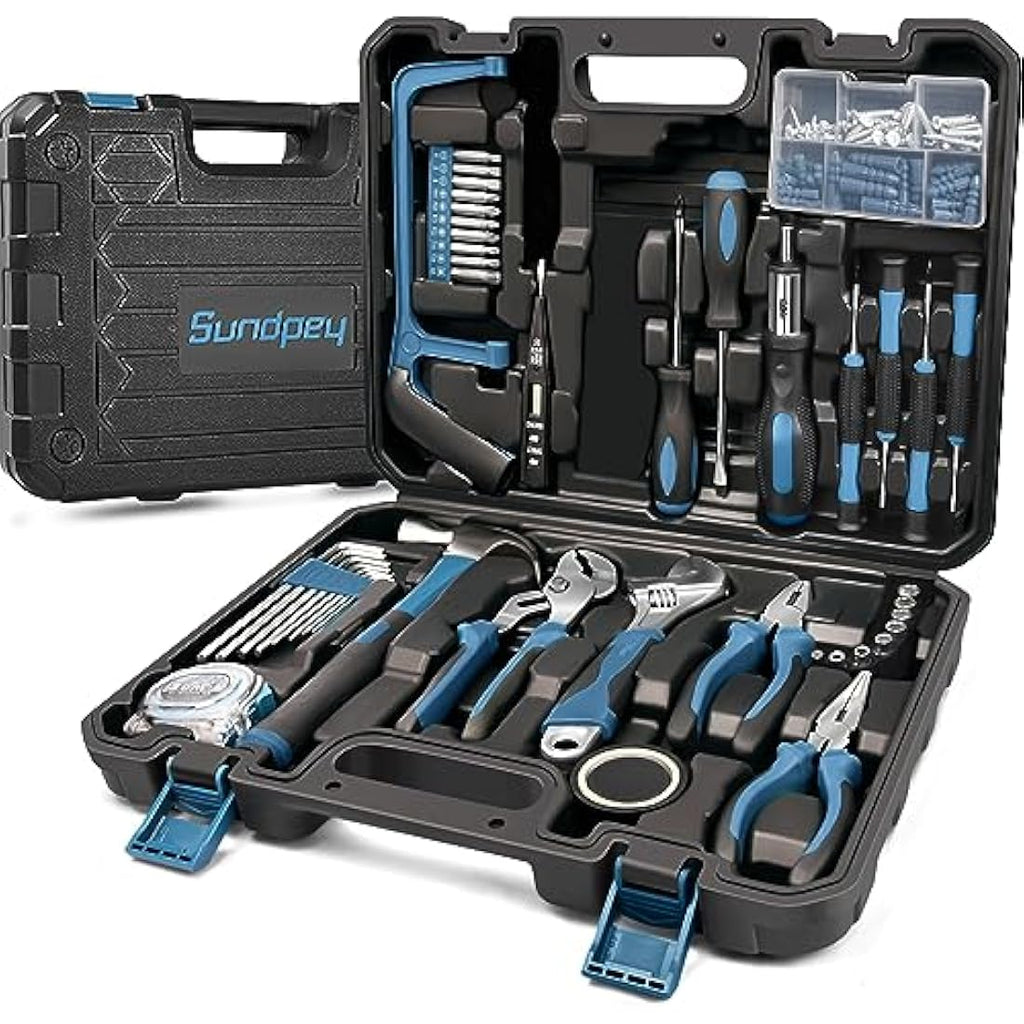 Sundpey 148-Piece Home Tool Kit | Portable Hand Tool Set with Case