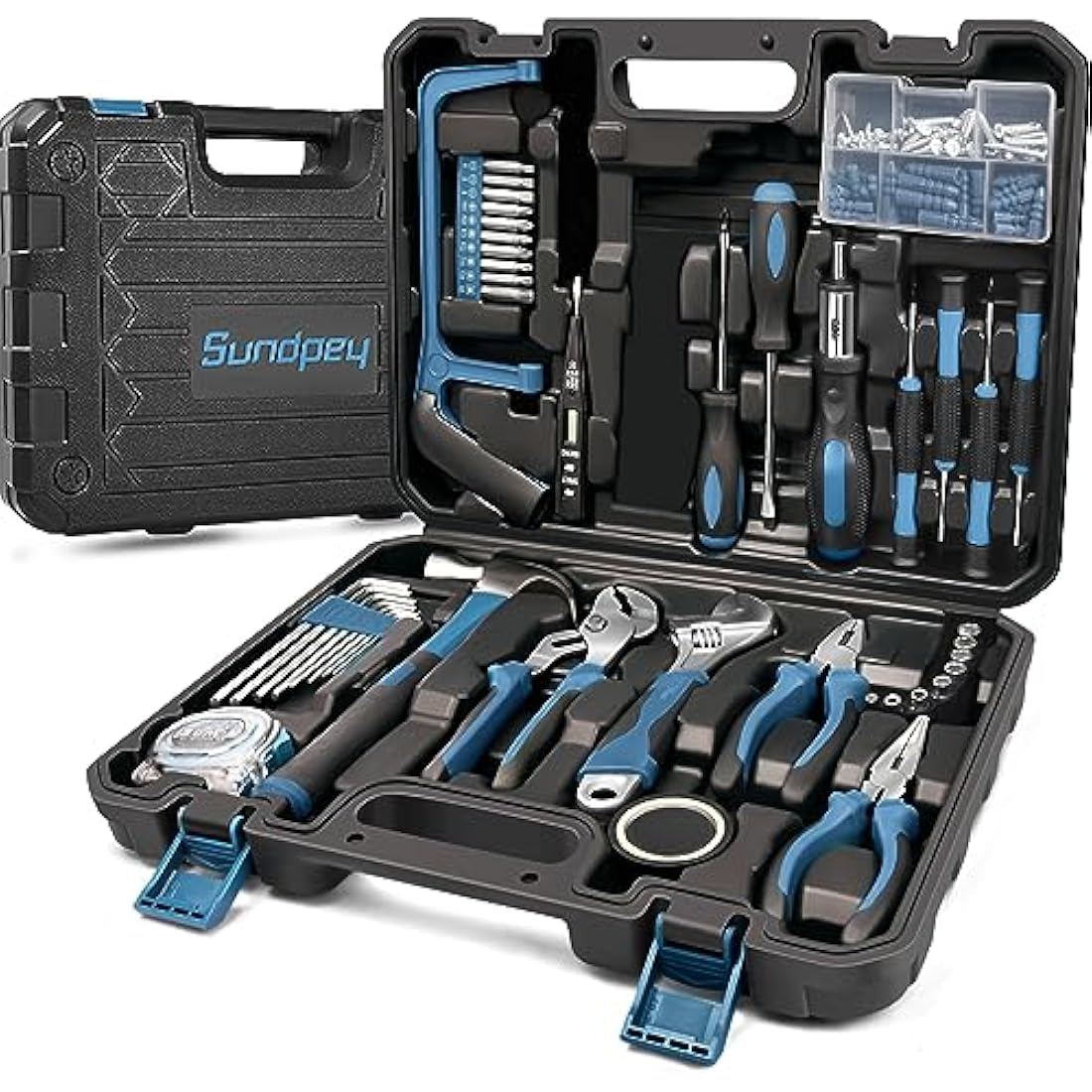 Sundpey 148-Piece Home Tool Kit | Portable Hand Tool Set with Case