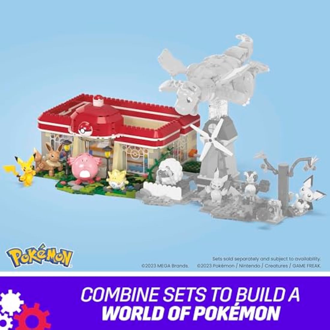 MEGA Pokémon Center Forest Playset – 648 Piece Motion Building Toy
