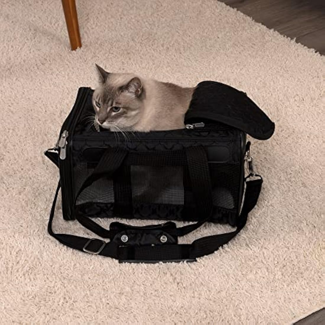 Sherpa Original Deluxe Pet Carrier | Airline Approved - Black, Small