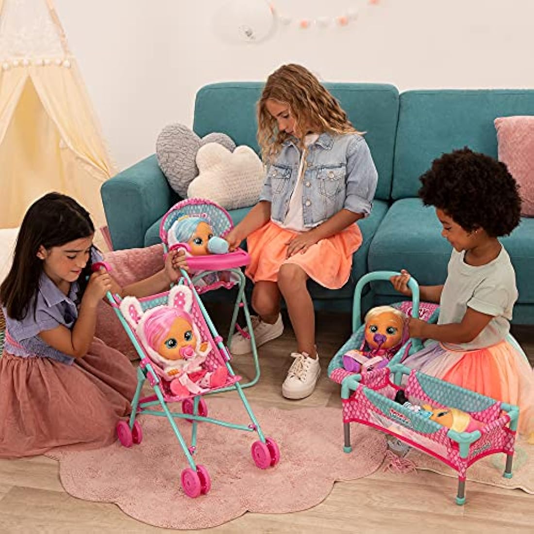 Bebés Llorones Scarlet – Muñeca Interactiva de Juguete para Niñas