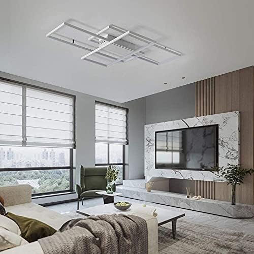 Modern LED Ceiling Light – Dimmable Flush Mount Chandelier