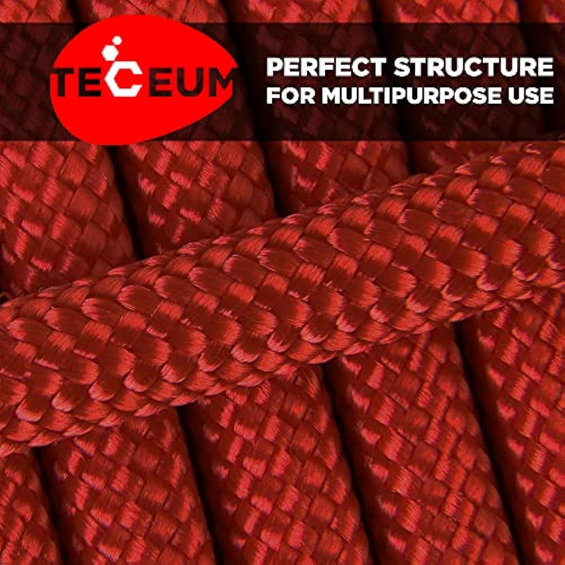 TECEUM 550lb Paracord – 4mm Nylon Tactical Rope for Camping & Survival
