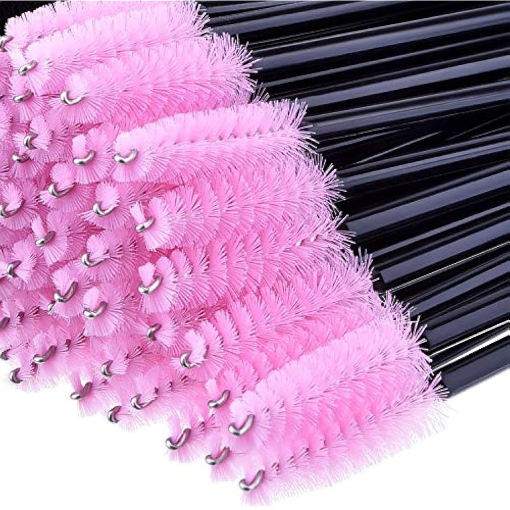 Jolof Store Disposable Mascara Wands - 200pc Multi-colored Eyelash Brushes