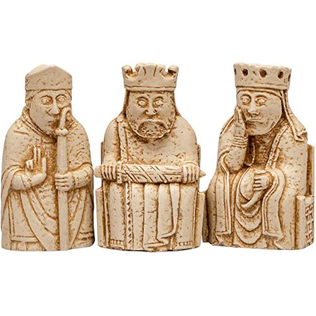 Isle of Lewis Replica Chess Pieces – Jolof Store Stone Resin Set