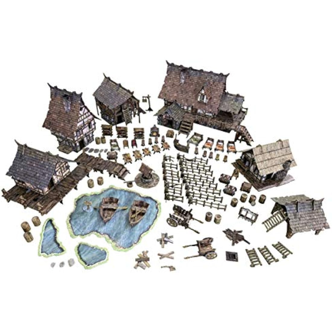 Battle Systems Village Fantasy Scenery – 28mm Modular Tabletop Terrain