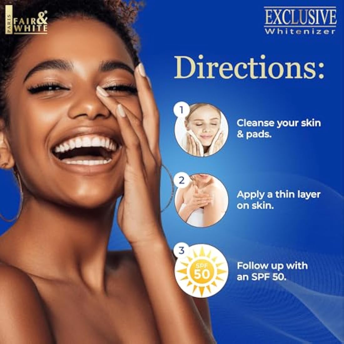 Fair & White Exclusive Brightening Body Lotion with Alpha Arbutin - 500ml