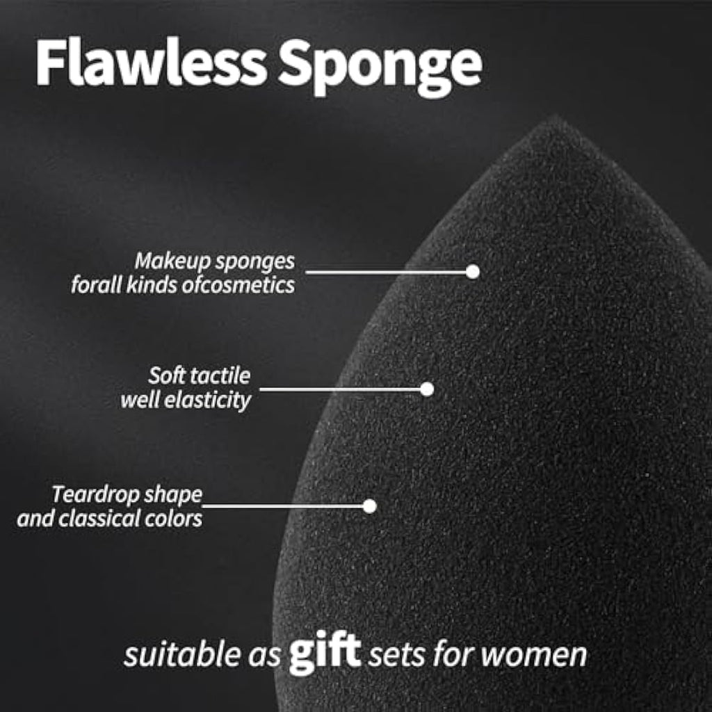 BEAKEY Makeup Sponge Set – 5 Pcs Latex Free Foundation Blending Sponges