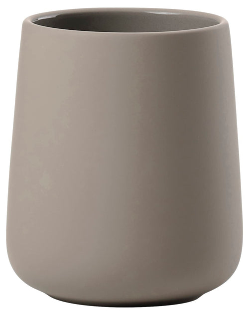 Zone Denmark Nova One Ceramic Toothbrush Tumbler – Soft Touch Taupe