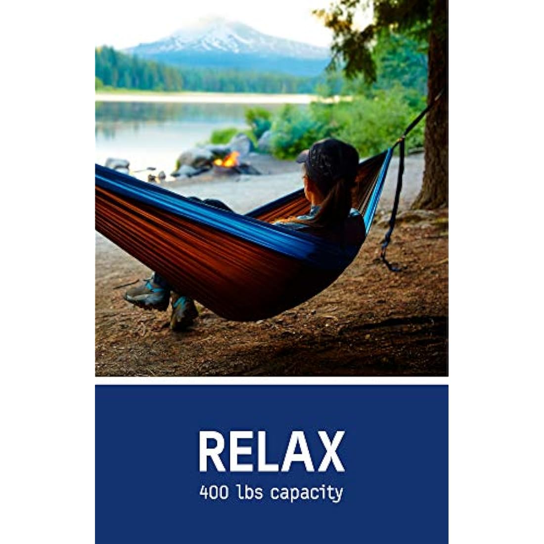 ENO SingleNest Hammock – Red/Charcoal Breathable Nylon Camping Gear