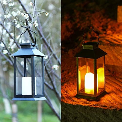 Solar Garden Lanterns – 2 Pack Waterproof Hanging Lights