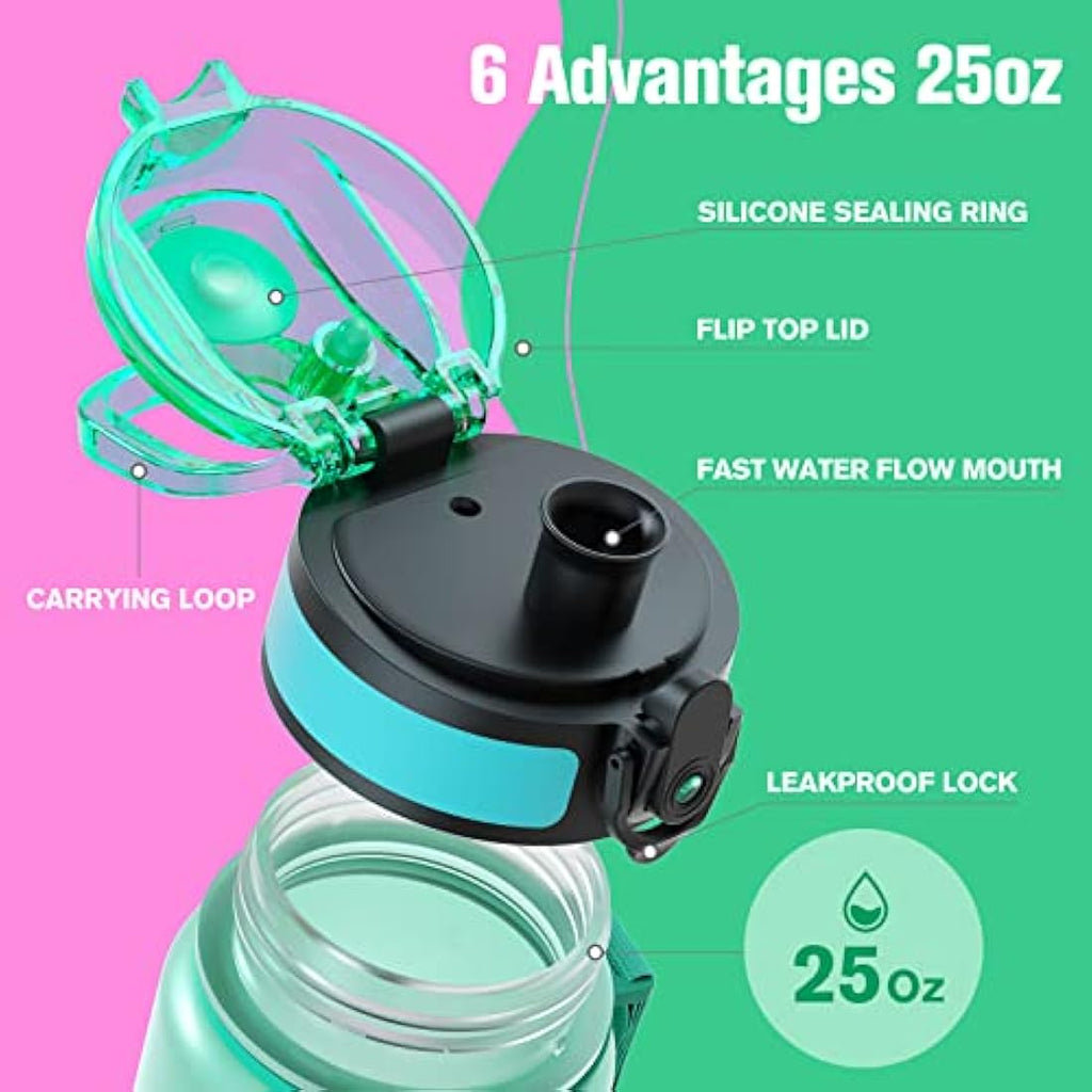 Sahara Sailor Motivational Water Bottle | 1L Tritan BPA Free Leakproof