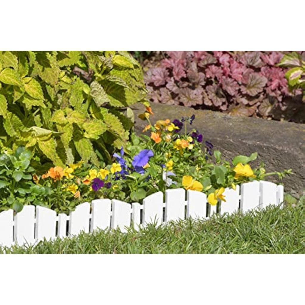 Dimex Adirondack No-Dig Landscape Edging Kit – White Garden Border