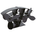 Valiant Whirlwind Heat-Powered Stove Fan for Log Burners – Matte Black